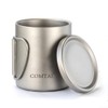 SPORTARC Portable Camping Water Cup Titanium Cup Double Wall Titanium