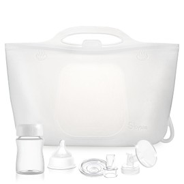 Bolsas esterilizadoras de silicona para biberones de viaje | Bolsas esterilizadoras de vapor para microondas de 2000ml para biberones, sacaleches y chupetes, bolsas esterilizadoras de vapor