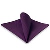 SHLAX&WING Solid Purple Silk Pocket Square for Men Business Wedding