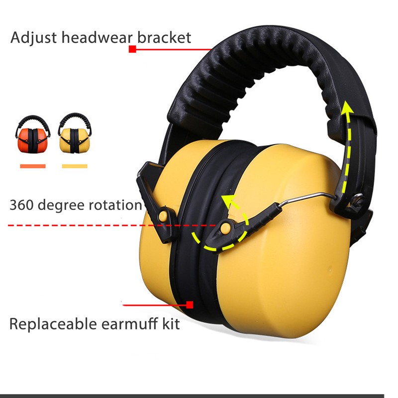 Baby Ear Muffs Noise Blocking Hearing Protection Free Rotation Infant