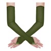 phnydreg Fingerless Gloves for Women (1, Dark Green, One Size)