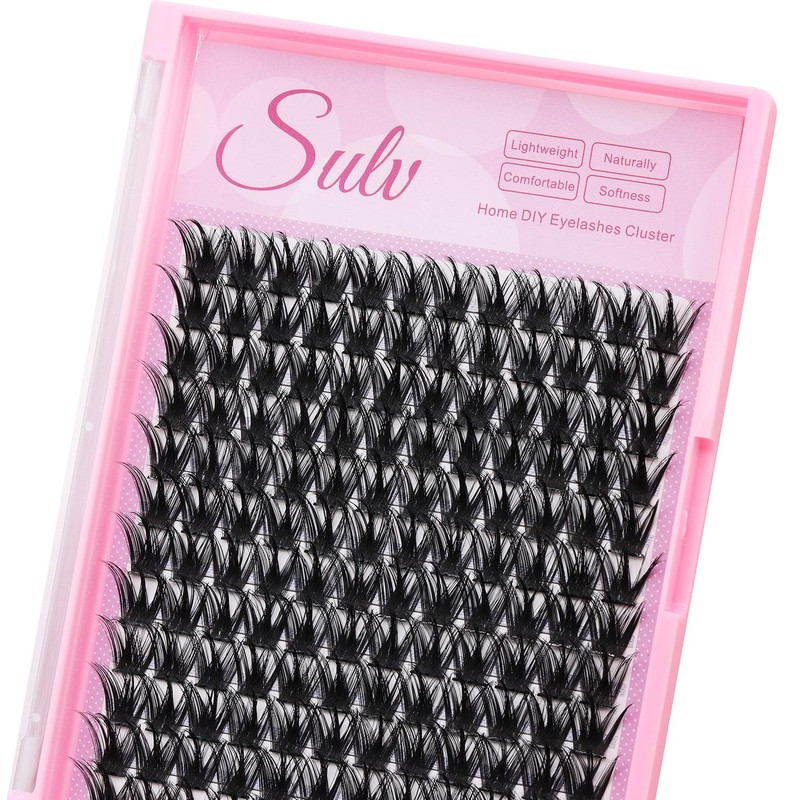 SULV DIY False Lash Extension Clusters D Curl 144 Pcs
