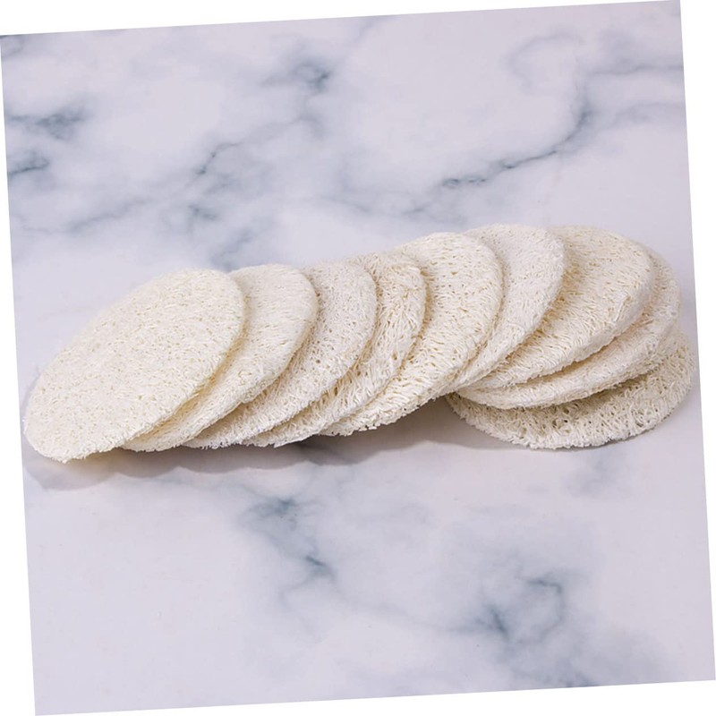 FOMIYES Makeup Remover Powder Pieces Loofah Pads for Face and