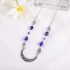 Tgirls Boho Crescent Moon Diademas de vidrio cadena de cabeza