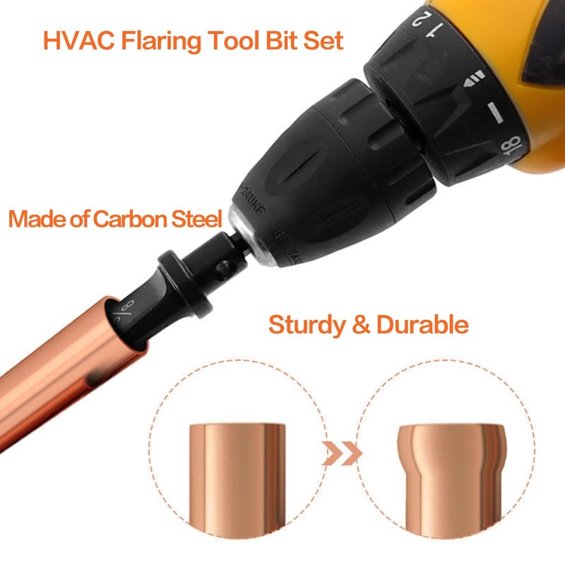 12PCS HVAC Swage Tool Copper Pipe Expander Set - Manual