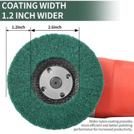 6PCS 5" x 7/8" Red & Green Nylon Fiber Flap Discs Set, 120 180 240 320 Grit Assorted Sanding Grinding Buffing Wheels for Angle Grinder, Polishing Tools