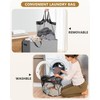 SOLEDI Double Laundry Hamper with Lid, 130L Clothes Hamper 2
