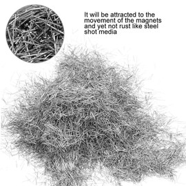 ANKROYU 100g Polishing Pin, Stainless Steel Polishing, Magnetic Tumbler Finishing Pins 0.2mm/ 0.3mm/0.4mm/0.5mm X 5mm Pins Magnetic Tumbler Mag Polishers, Stainless Steel Tumbling Media