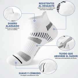 Calcetas para Hombre 8 Pares, Calcetines Deportivos Algodon Transpirables, Tines Cortos Casual Bajos Antiderrapantes, Paquete de Calcetas Absorbe el sudor y antiolor para Futbol, Correr, Ciclismo, Gym