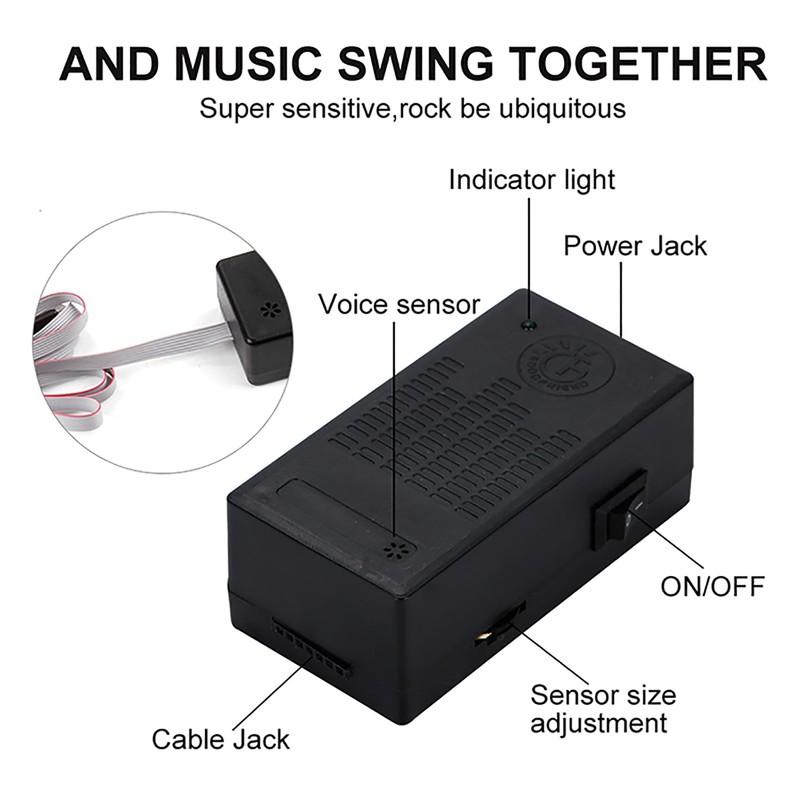 keeda Sound Music Activate Sensor Car Auto Sticker LED Light