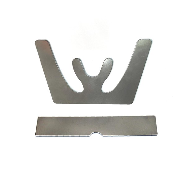 EASYTODENTA EASYTODENTA Dental Stainless Steel Fox Plane Plate Autoclavable Occlusal
