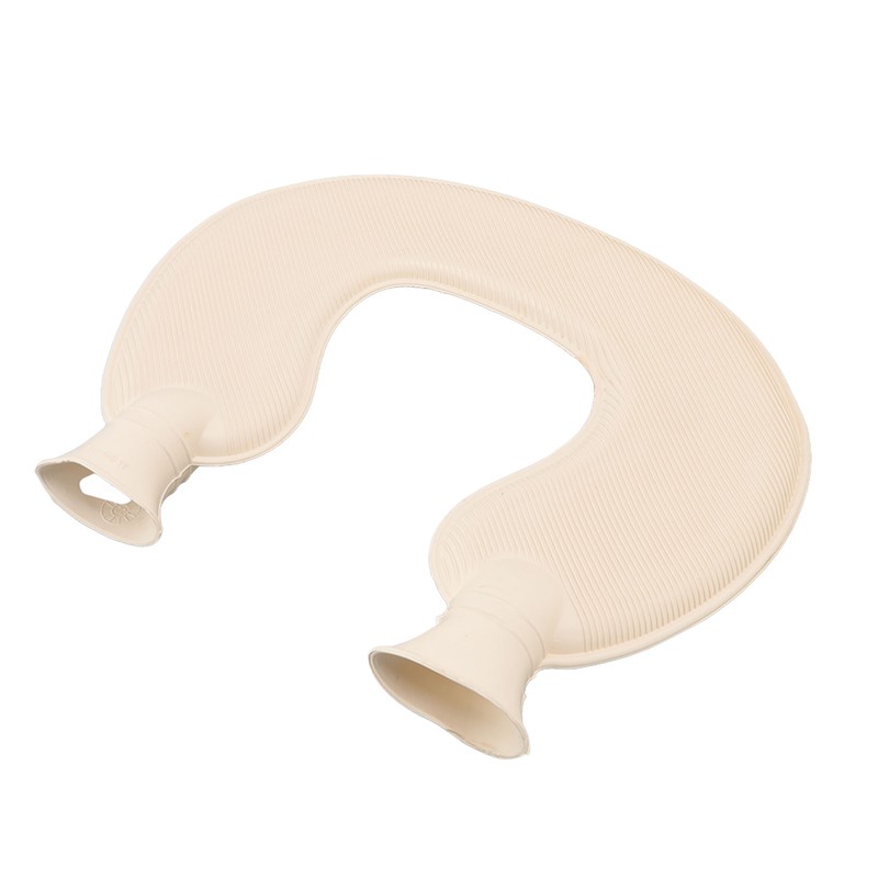U Shaped Neck Hot Water Bag Double Knitted Insulation Rubber