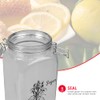 Home Basics Ludlow 53 oz. Glass Canister with Metal Clasp,