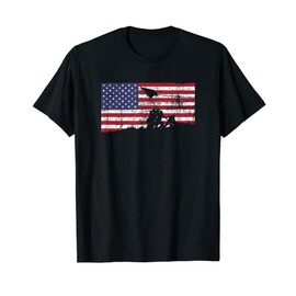 American Flag Patriot Battle of Iwo Jima T-Shirt