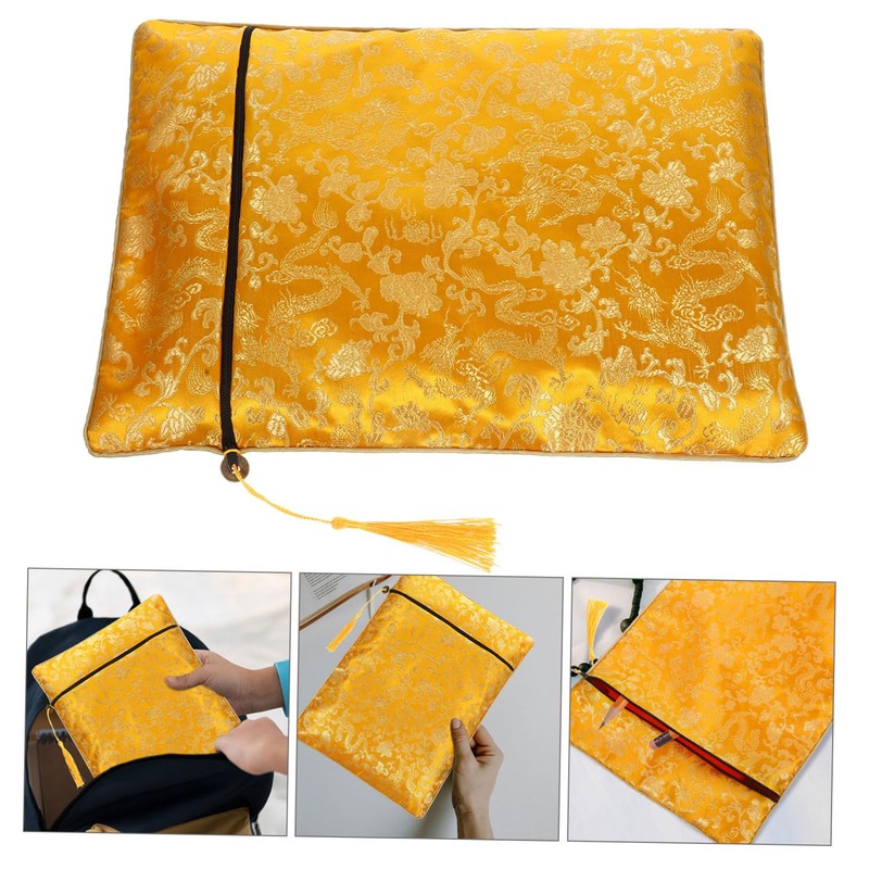 TEHAUX Versatile Zipper Storage Pouch for Documents Pens More Pattern