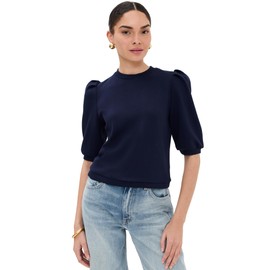 LE BOP Women's Vivi Sweatshirt, Navy, Blue, M