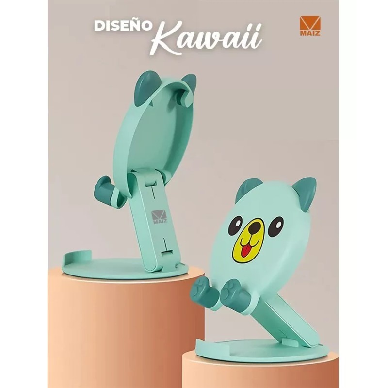 Maíz Soporte Base Celular Escritorio Figura Plegable Kawaii