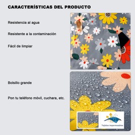 Delantal, delantales de cocina mujer impermeable, delantal de cocina mujer, mandil chef mujer, delantal para lavar ropa, peluquero (W-22)