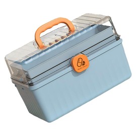GLEAVI Caja De Almacenamiento De Medicamentos Caja De Primeros Auxilios Multicapa Caja De Primeros Auxilios Familiar Caja Organizadora De Medicamentos Portátil Contenedor De Caja De