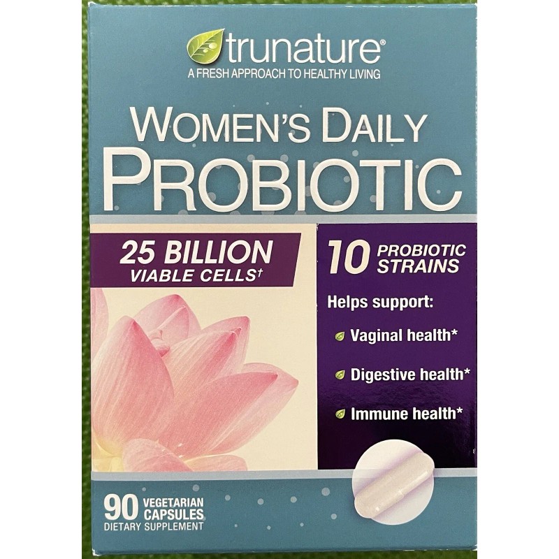 TruNature WOMEN's Daily PROBIOTIC. 90 Capsules.