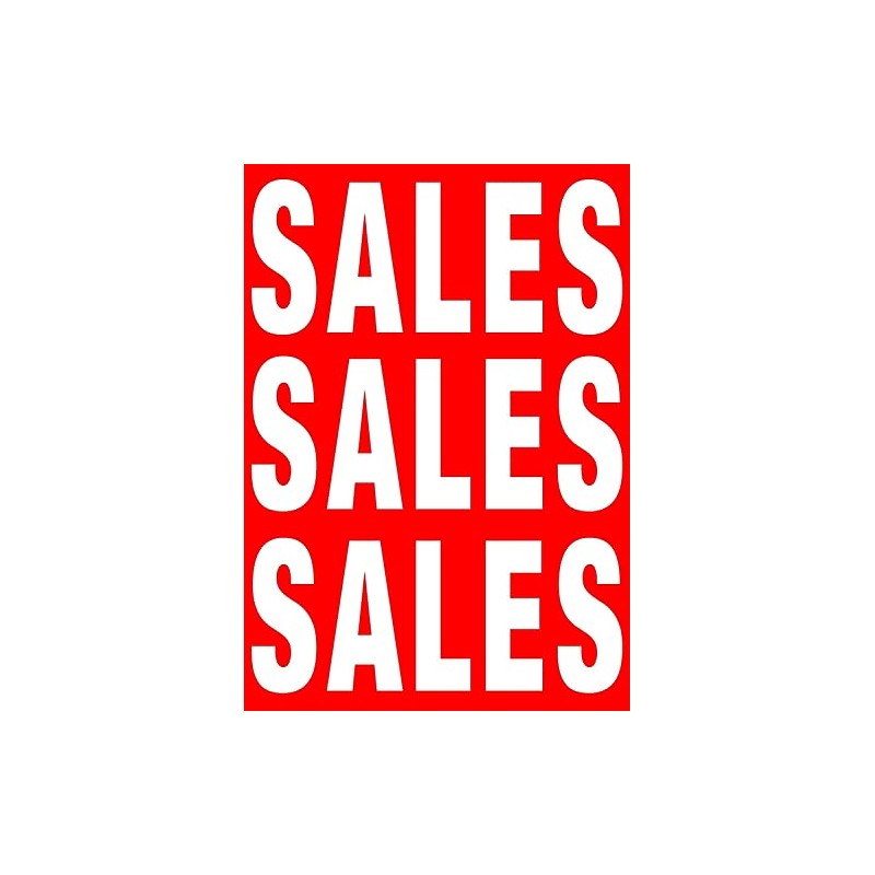 PCL Media ltd Printed Sale Posters Window Sign Sale Size