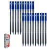 SAINO Softek Ballpoint Pens, BLUE, Fine Point (0.7mm), Pack of