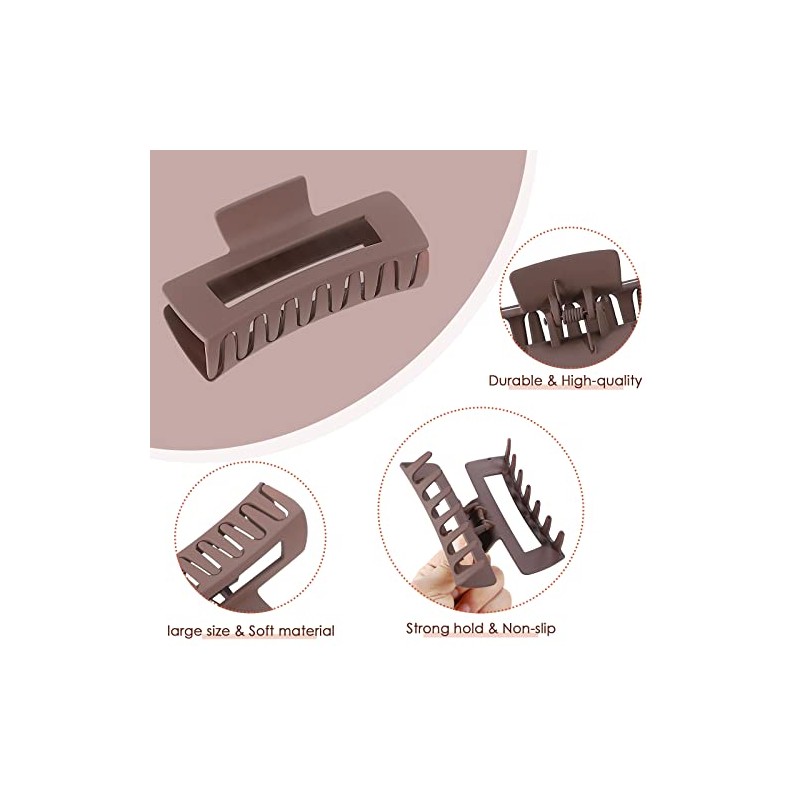 Pinzas grandes para el cabello de 4.1 pulgadas, 8 unidades,