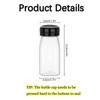 Small Plastic Bottles, Small Bottles with Lids 4 Ounces Plastic