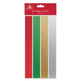 80 foil Paper Chains Christmas Garland