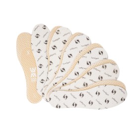 Worker Walker Sani Pro Insoles for Men and Women, 6 Pairs Thick Shoe Insoles for Work Shoes and Boots, Comfortable and Breathable Shoe Insoles for Men and Women - 36-46 EUR