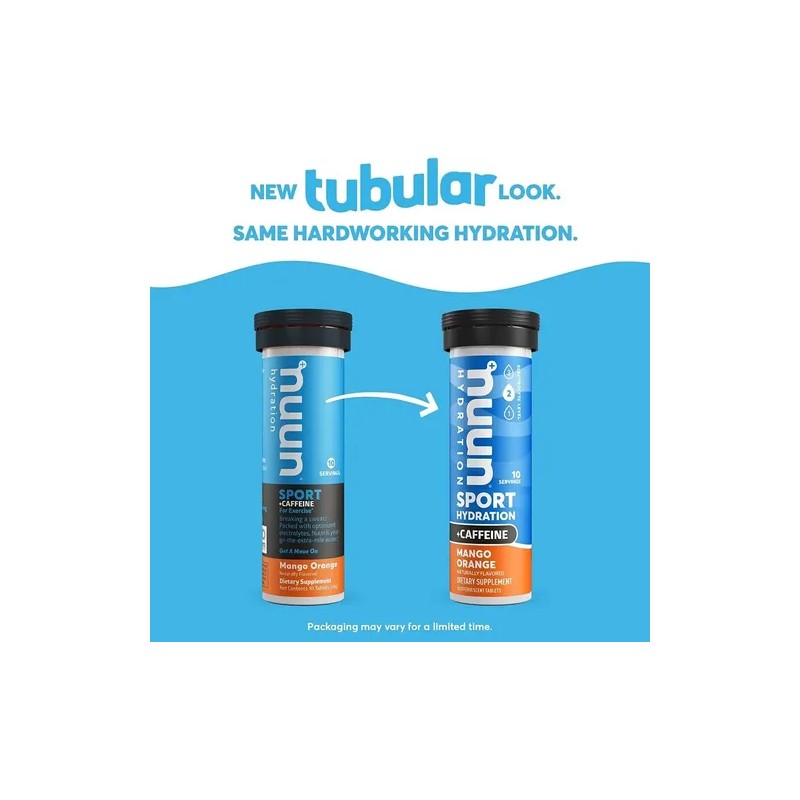 Nuun Sport Tabletas Electrolitos Cafeina Corredor Keto 40pzs