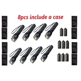 GearLight Gear Light LED Mini Tactical 5Modes Zoomable Aluminum  2X 3X 4X 5X 6X 8X 10X - 8 Flashlights