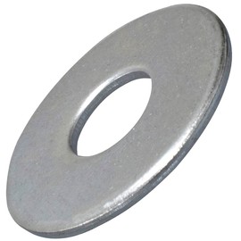 AERZETIX - C48380 - set of 20 flat washers wide - washers - M12x36 mm - DIN9021 - made of galvanised steel - colour silver - mounting bolt screw nut fastening