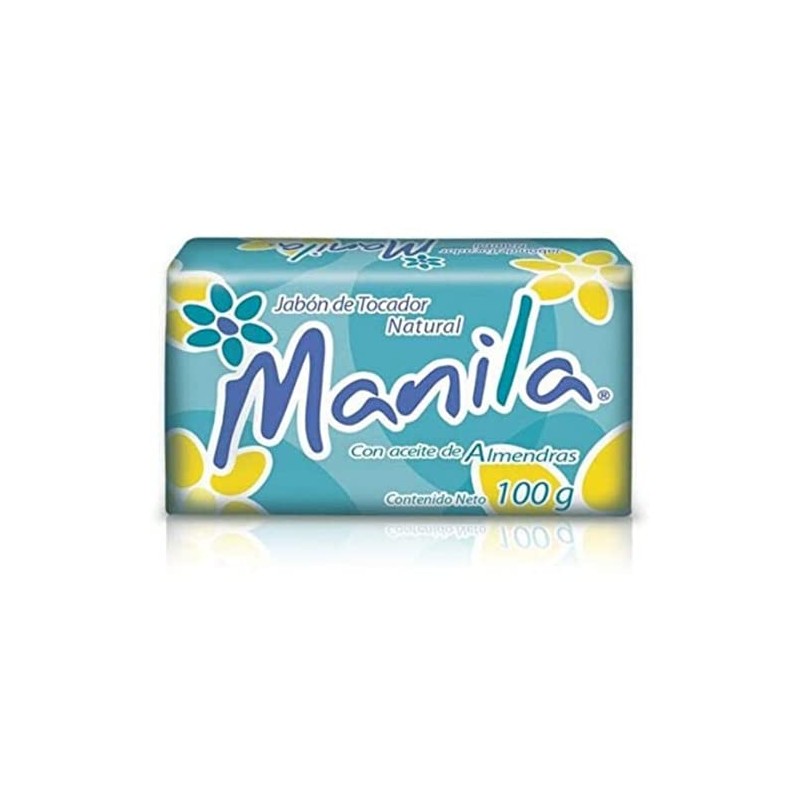 MANILA Jabón de Tocador Natural con Aceite de Almendras Paquete
