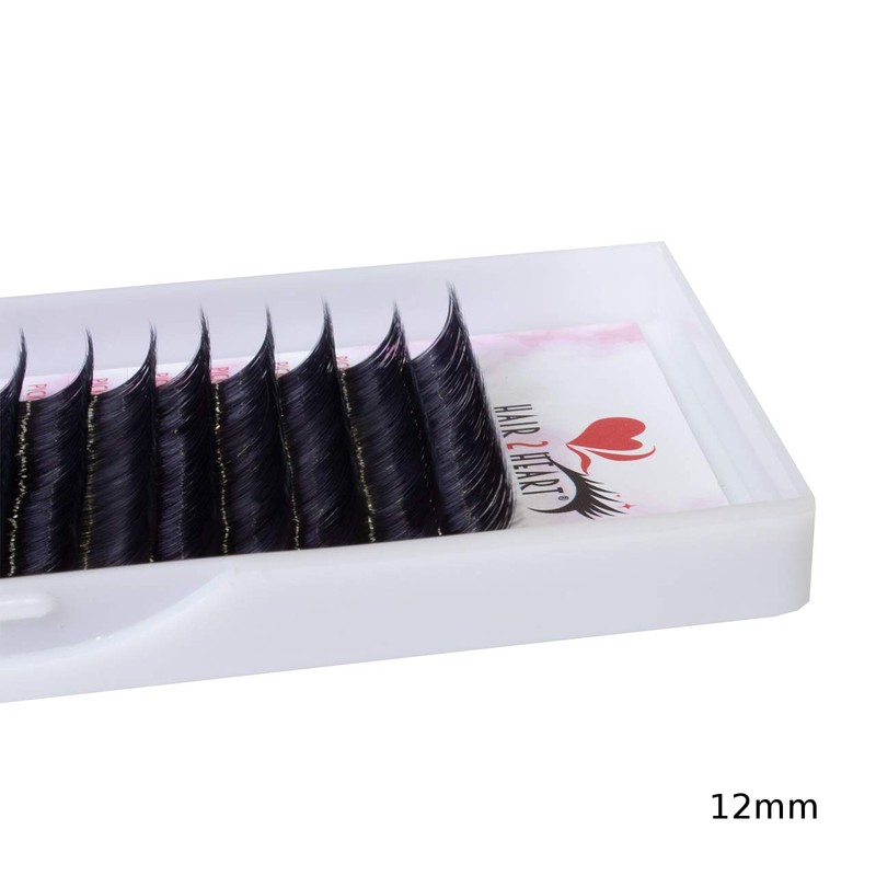 hair2heart Eyelashes Mink Fake Lashes False Eyelashes - C-Curl 0.10,