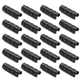 PATIKIL Greenhouse Clamp, 20 Pack Plastic Garden Buildings Tube Clips Hoop for 1" 25mm Pipe Greenhouse Film Frame Sunshade Net, Black