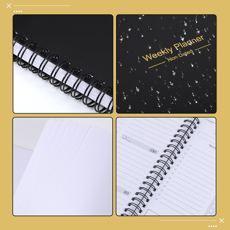 Weekly Planner Notebook, A5 To Do List Notebook 52 Weekly