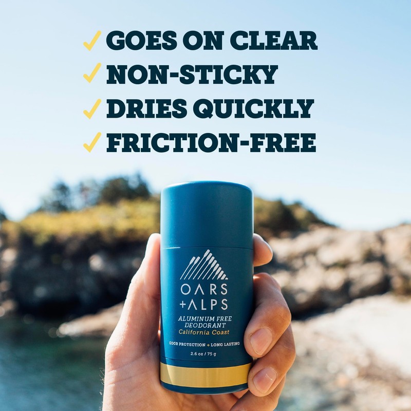 Oars + Alps Deodorant for Men & Women, Aluminum Free