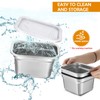 Suttmin 8 Pcs 1/6 Size Hotel Steam Table Pans with
