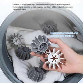 16 PCS Silicone Steamer Dryer Balls Washer Balls,Reusable Laundry Balls, (8 White+8 Gray)