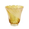 Aspen Creative 23172-4 Transitional Amber Ceiling Fan Replacement Glass Shade.