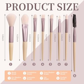 Set De 32 Brochas De Maquillaje De Viaje, Brochas De Fibra Sintética Para Base De Maquillaje Facial, Regalo Para Damas De Honor Con Neceser De Viaje P