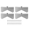 4PCS Gutter Downspout Extension Hinge Stainless Steel Flip Up Hinge