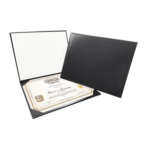 Gradplaza Diploma Cover for Certificate 8.5''x 11'' Padded Graduation Diploma Holder Smooth