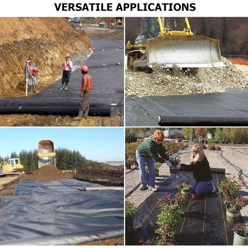 forimo Driveway Fabric, 13x65 ft Road Fabric Commercial Barrier Fabric,