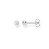 Thomas Sabo Single Stud Earrings White Stone 925 Sterling Silver