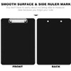 HERKKA 25 Pack Plastic Clipboards, Black, A4 Letter Size, 12.5