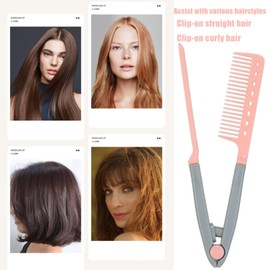 Scalp Massage Comb for Dandruff Removal & Hair Growth - Wet/Dry Hair Massager Shampoo Brush + V-Shaped Straight Comb