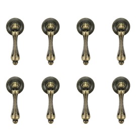 Mcredy Cabinet Tear Drop Pull Handle Pulls Antique Bronze Set of 8