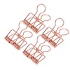 50Pcs Hollow Binder Clips Metal Paper Binder Clips for Documents
